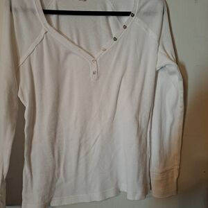 CUTE LIGHTWEIGHT WHITE WOMEN'S LONG SLEEVE SHIRT